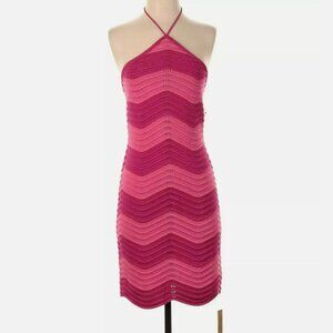 Reformation Genni Novelty Open Knit Dress